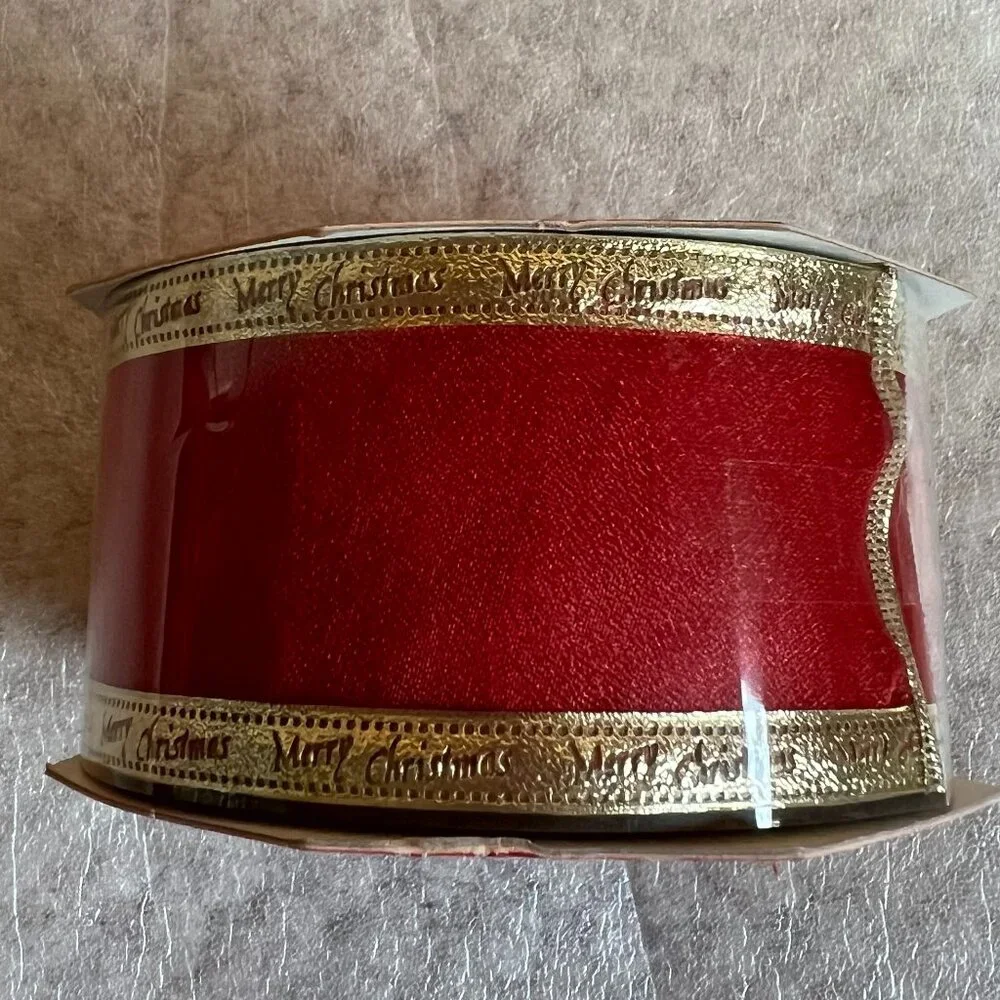 Assorted Christmas Ribbon/Garland - 12-foot length each - 5 Spools (Unopened)
